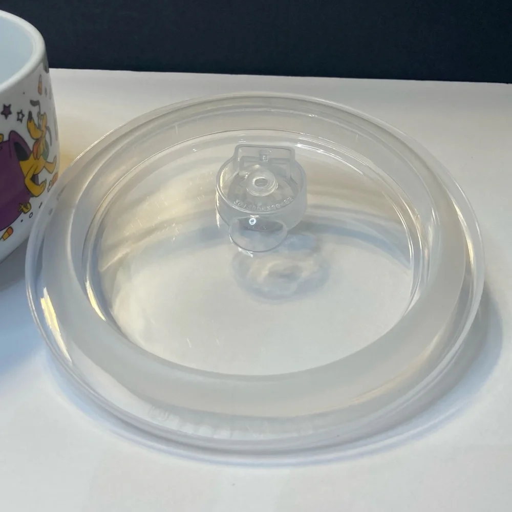 Disney Mickey and Friends Halloween Ceramic Storage Bowl with Vented Lid - Picture 12 of 13